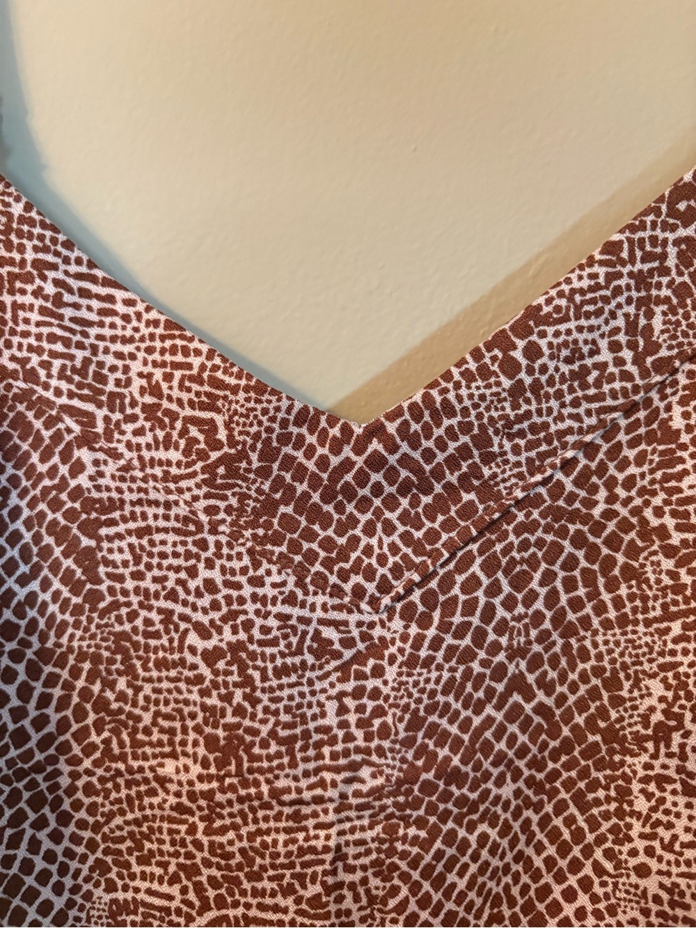NWT A New Day Brown Animal Print V-Neck Cami Tank Top - Size Small - Picture 3 of 9